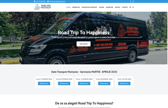 Creare site web roadtrip2happiness.ro